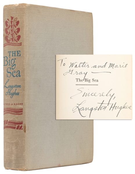  HUGHES, Langston (1901-1967). The Big Sea. An Autobiography...