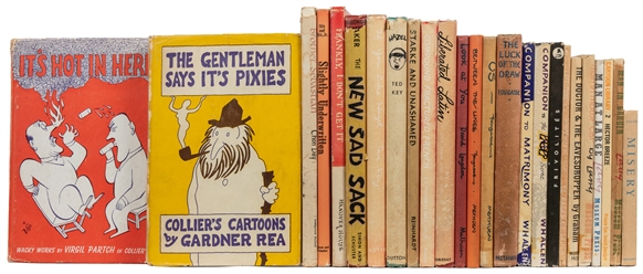 [HUMOR]. Group of Nearly 35 Modern Cartoon Humor Books. [V....