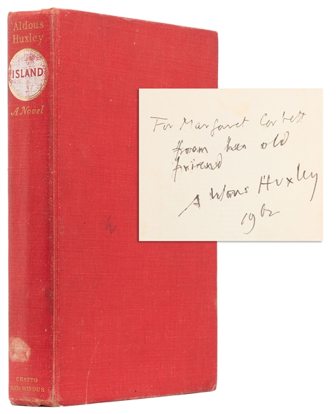  HUXLEY, Aldous (1894-1963). Island. London: Chatto & Windus...
