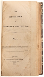  IRVING, Washington (1783-1859). The Sketch Book of Geoffrey...