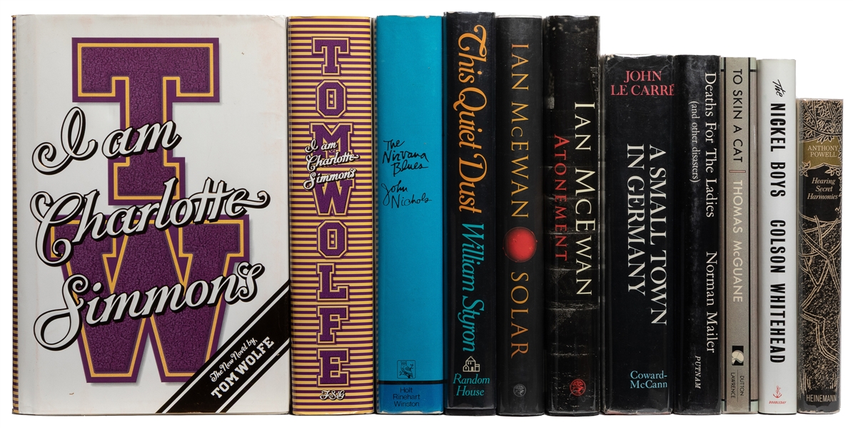  [LITERATURE]. Group of 11 signed or first edition titles by...