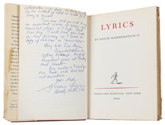  [LOGAN, Joshua (1908-1988), association]. HAMMERSTEIN II, O...