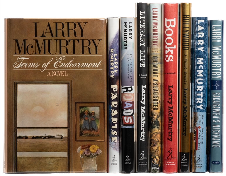  MCMURTRY, Larry (1936-2021). Group of 9 First Trade Edition...