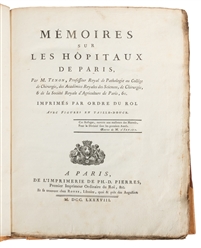  [MEDICINE]. TENON, Jacques René (1724-1816). Mémoires sur l...