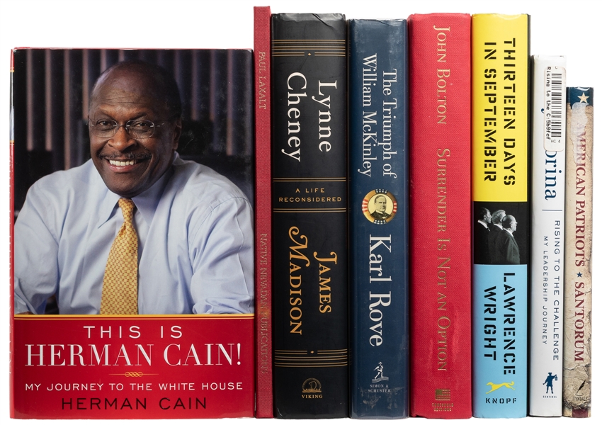  [POLITICS]. Group of 8 Books Signed by Modern American Poli...