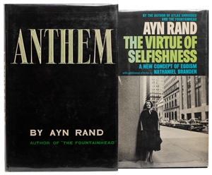  RAND, Ayn (1905-1982). Pair of First American or Early Amer...