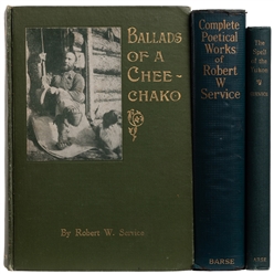  SERVICE, Robert W. (1874-1958). Trio of First Editions of S...