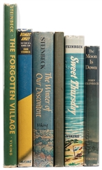  STEINBECK, John (1902-1968). Group of 5 First Trade Edition...