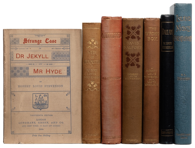  STEVENSON, Robert Louis (1850-1894). Group of 7 First or Ea...