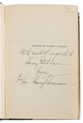  TRUMAN, Harry S. (1884-1972). Memoirs: Year of Decisions / ...