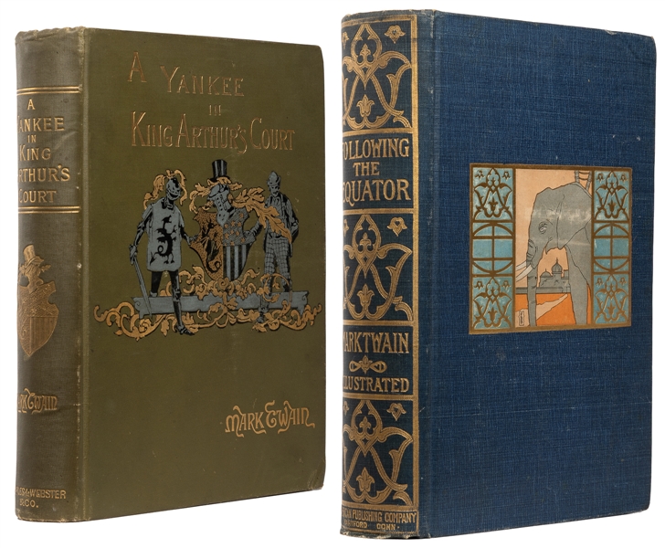  TWAIN, Mark (1835-1910). Pair of First Editions, including:...