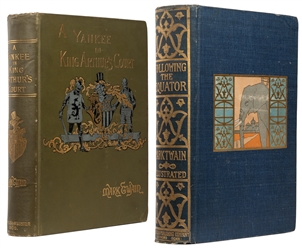  TWAIN, Mark (1835-1910). Pair of First Editions, including:...