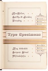  [TYPOGRAPHY]. MacKellar, Smiths & Jordan Foundry Type Speci...