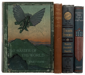  VERNE, Jules (1828-1905). Group of 4 First American Edition...
