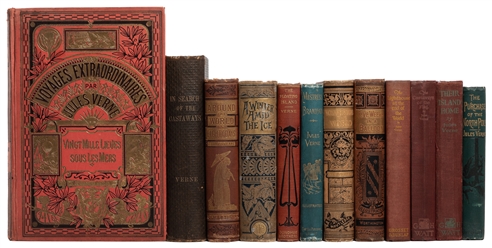  VERNE, Jules (1828-1905). Group of 12 Early Reprints. [V.p....