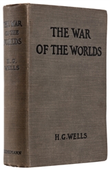  WELLS, H. G. (1866-1946). The War of the Worlds. London: Wi...