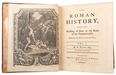  [WORLD HISTORY]. HOOKE, Nathaniel (1687-1763). The Roman Hi...