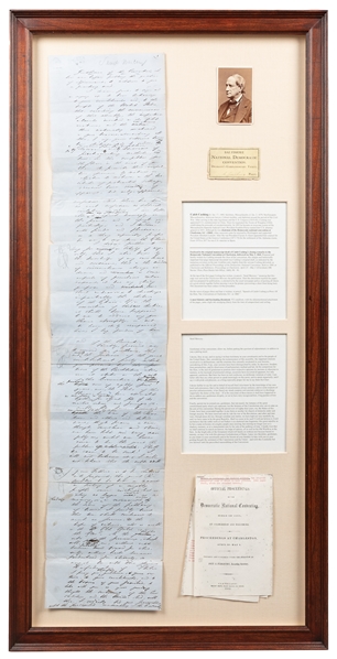  [ANTEBELLUM AMERICAN POLITICS]. CUSHING, Caleb (1800-1879) ...