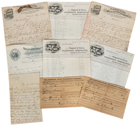  [CHICAGO, TEXAS, NEW ORLEANS]. Archive of Documents Related...