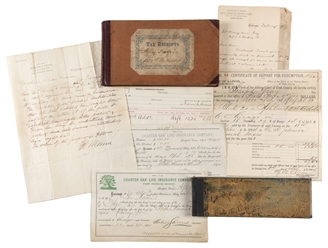  [CHICAGO FIRE]. Archive of Autograph Letters or Documents R...