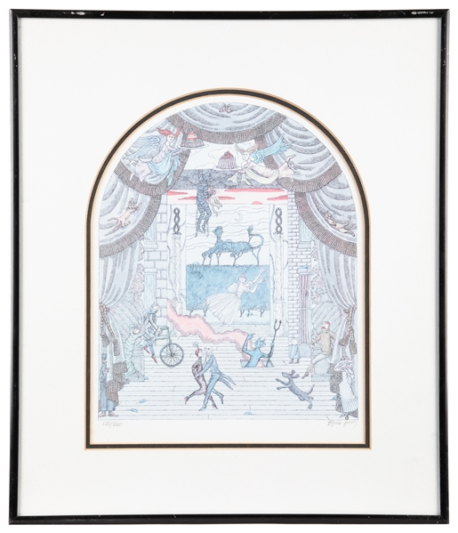  GOREY, Edward (1925-2000). “Gorey Theatre Dance" Signed Pri...