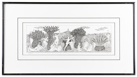  GOREY, Edward (1925-2000). “Bachanalia Signed Print. [Sign...