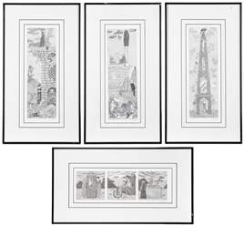  GOREY, Edward (1925-2000). Group of 4 Unsigned Limited Edit...