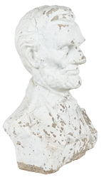  [LINCOLN, Abraham (1809-1865), subject]. Concrete Bust of A...