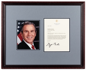  [PRESIDENTS]. Trio of Typed Letters Signed by Modern Presid...