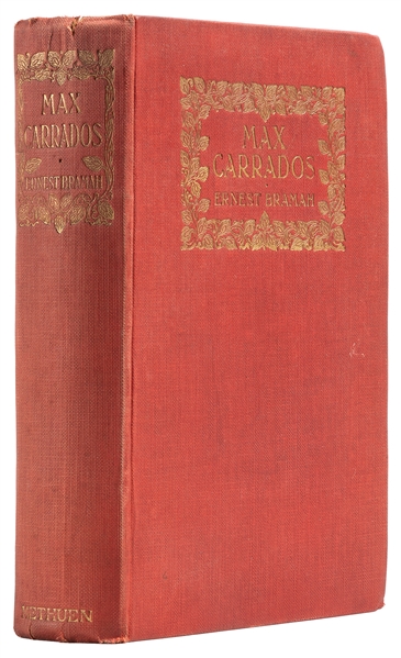  BRAMAH, Ernest (1868-1942). Max Carrados. London: Methuen &...