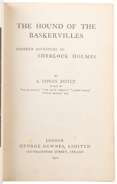  DOYLE, Sir Arthur Conan (1859-1930). The Hound of the Baske...