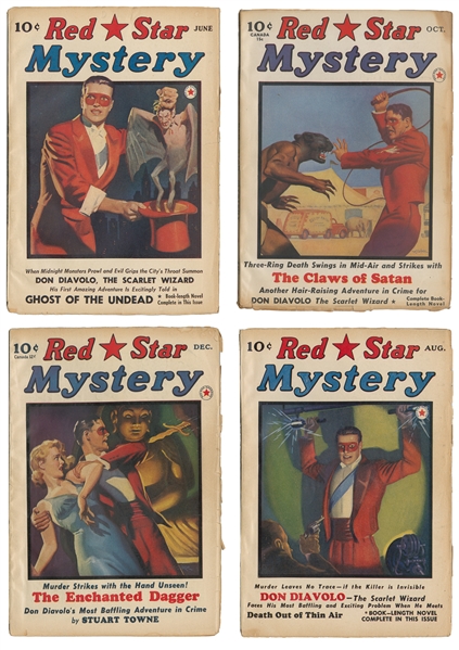  [PULPS]. Complete Run of “Red Star Mystery"; Vol. 1, No. 1,...