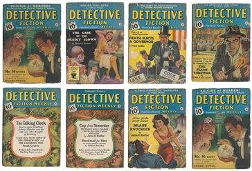 [PULPS]. Seven Issues of “Detective Fiction – Formerly Flyn...