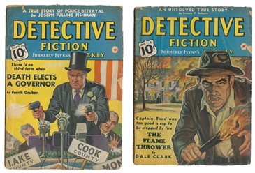  [PULPS]. Seven Issues of “Detective Fiction – Formerly Flyn...