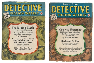  [PULPS]. Seven Issues of “Detective Fiction – Formerly Flyn...