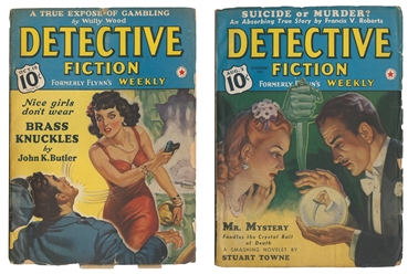  [PULPS]. Seven Issues of “Detective Fiction – Formerly Flyn...