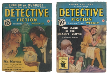  [PULPS]. Seven Issues of “Detective Fiction – Formerly Flyn...