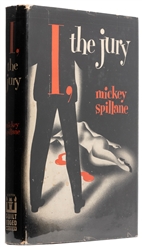 SPILLANE, Mickey (1918-2006). I, the Jury. New York: E. P. Dutton & Co., Inc., 1947. 