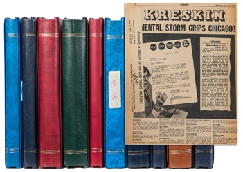  KRESKIN (George Kresge, 1935-2024). Chronological Scrapbooks of The Amazi...