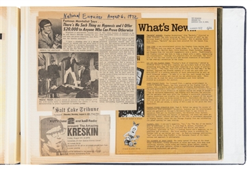  KRESKIN (George Kresge, 1935-2024). Chronological Scrapbooks of The Amazi...