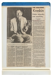  KRESKIN (George Kresge, 1935-2024). Chronological Scrapbooks of The Amazi...