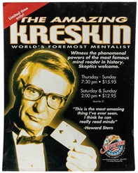  KRESKIN (George Kresge, 1935-2024). A Collection of Stage Perform...