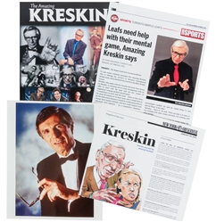  KRESKIN (George Kresge, 1935-2024). Kreskin Press and Publicity Collection. Bulk...