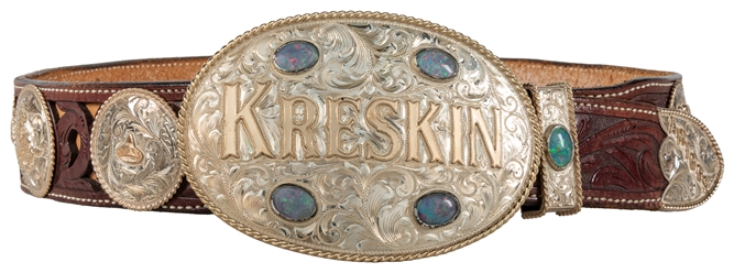  KRESKIN (George Kresge, 1935-2024). Kreskin Custom Tooled L...