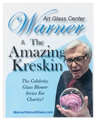  KRESKIN (George Kresge, 1935-2024). [ART GLASS] Four Art Gl...