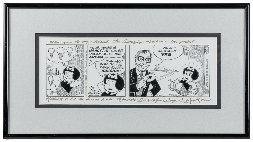  GILCHRIST, Guy (b. 1957). “Nancy" Daily Comic Strip Origina...