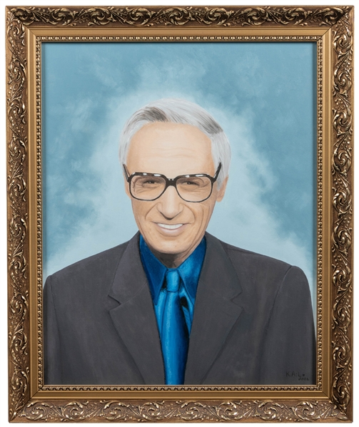  Smiling Amazing Kreskin Portrait. 2006. Initialed “K.A.L" a...