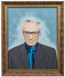  Smiling Amazing Kreskin Portrait. 2006. Initialed “K.A.L" a...