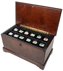  Mineral Prediction Chest. 1990s. Finely finished wooden che...