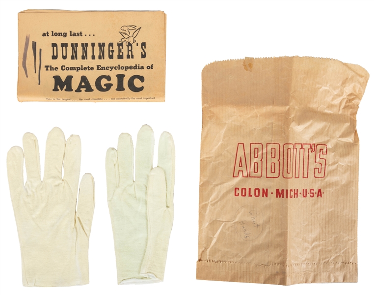  Ghost Hands. Colon, MI: Abbotts, 1960s. A pair of white co...